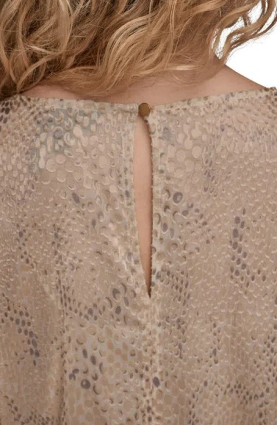 Donna Karan Women's Long Sleeve Drape Top In Brown