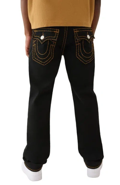 True Religion Ricky Super T Straight Fit Jeans In 2sb Black In Black