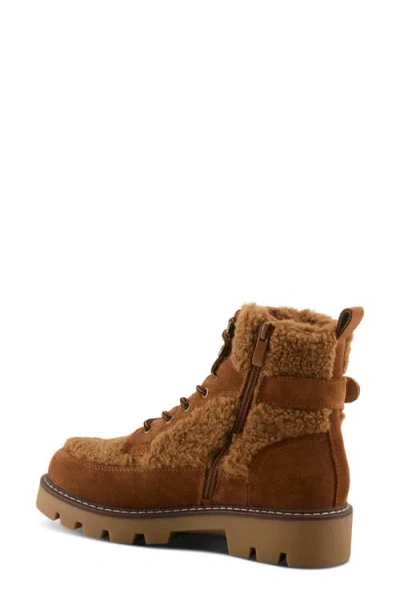 Spring Step Namiko High Pile Fleece Boot In Brown