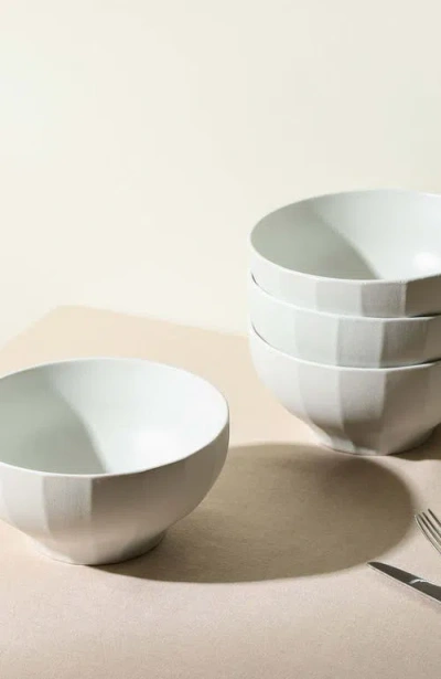 Stone Lain Rio 4-pc. Stoneware Cereal Bowl In White