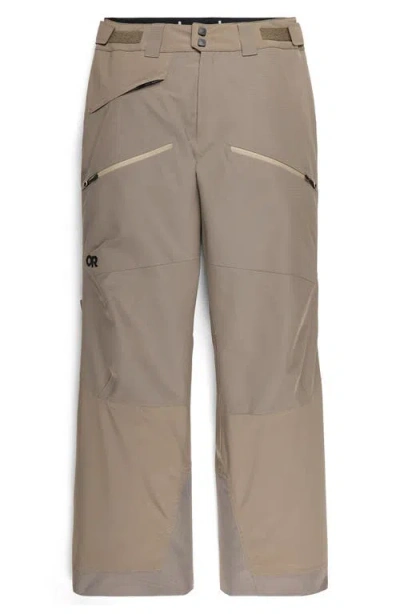 Outdoor Research Powderverse Snow Pants In Brown