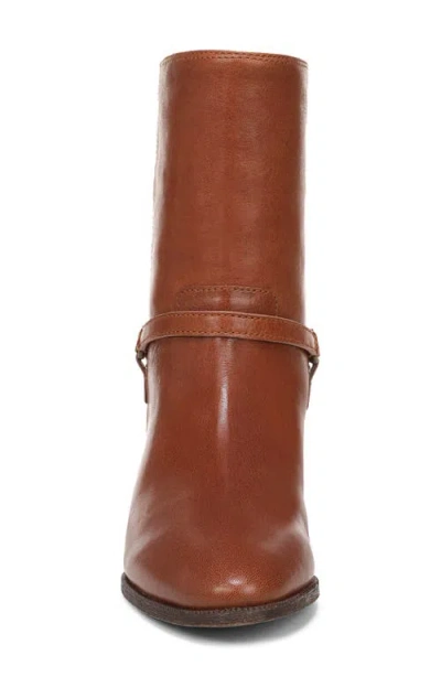 Franco Sarto L-kian Leather Bootie In Brown