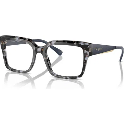 Vogue Eyewear 51mm Rectangle Optical Glasses In Gray