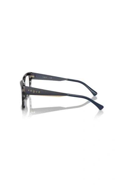 Vogue Eyewear 51mm Rectangle Optical Glasses In Gray