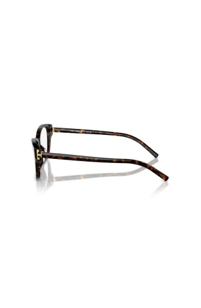 Tory Burch 52mm Rectangle Optical Glasses In Multi