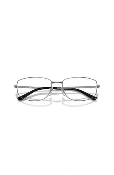 Ray Ban Ray-ban 56mm Irregular Optical Glasses In Gray