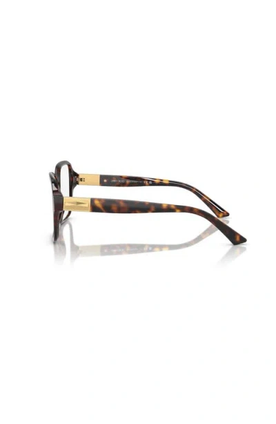 Jimmy Choo 52mm Square Optical Glasses In Multi
