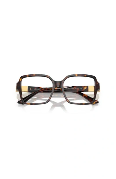 Jimmy Choo 52mm Square Optical Glasses In Multi