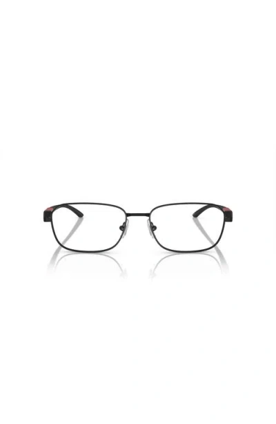 Arnette 55mm Rectangle Optical Glasses In Black