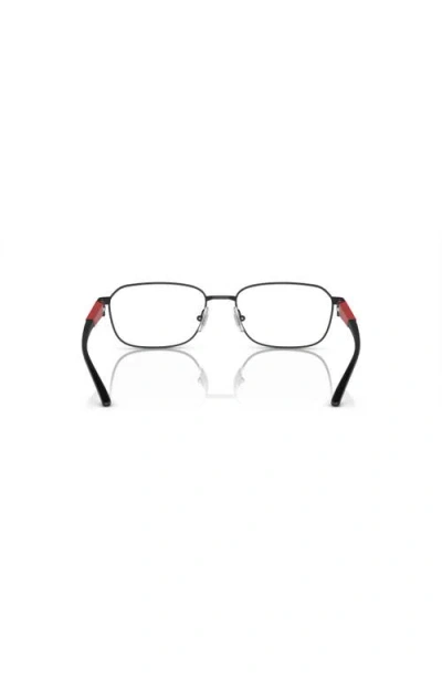 Arnette 55mm Rectangle Optical Glasses In Black