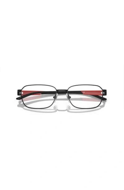 Arnette 55mm Rectangle Optical Glasses In Black