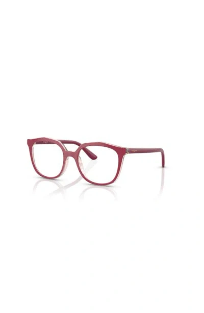 Vogue Eyewear 45mm Irregular Optical Glasses In Red