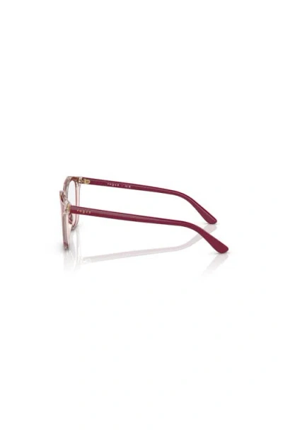 Vogue Eyewear 45mm Irregular Optical Glasses In Red