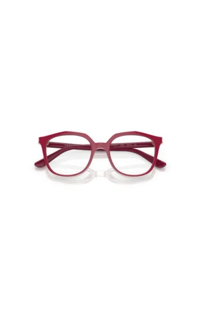 Vogue Eyewear 45mm Irregular Optical Glasses In Red