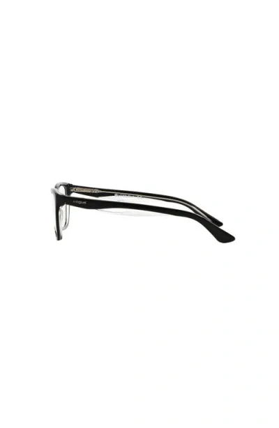 Vogue Eyewear 53mm Cat Eye Optical Glasses In Black
