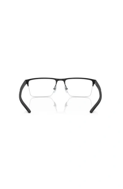 Scuderia Ferrari 55mm Rectangle Optical Glasses In Black