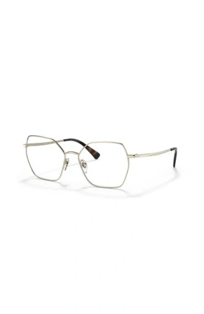 Vogue Eyewear 53mm Irregular Optical Glasses In Metallic