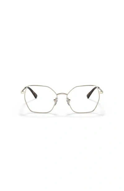 Vogue Eyewear 53mm Irregular Optical Glasses In Metallic