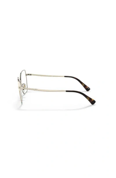 Vogue Eyewear 53mm Irregular Optical Glasses In Metallic