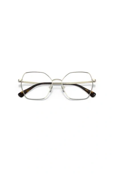 Vogue Eyewear 53mm Irregular Optical Glasses In Metallic