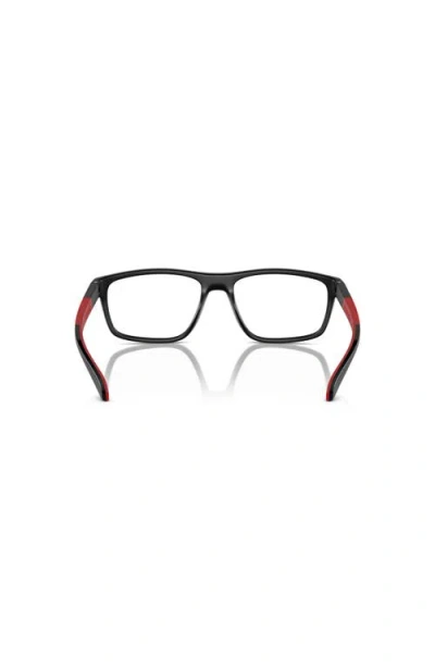 Arnette 56mm Rectangle Optical Glasses In Black