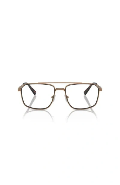 Michael Kors 56mm Square Optical Glasses In Brown
