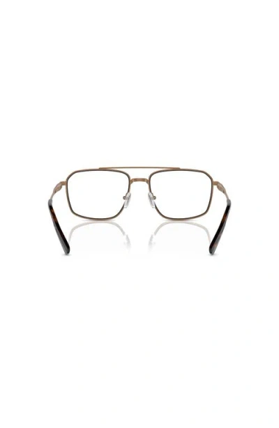 Michael Kors 56mm Square Optical Glasses In Brown