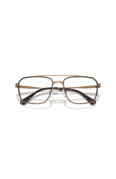 Michael Kors 56mm Square Optical Glasses In Brown