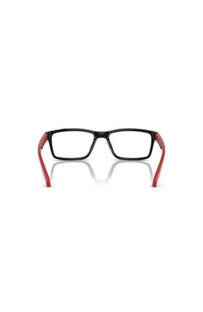Arnette 52mm Rectangle Optical Glasses In Black