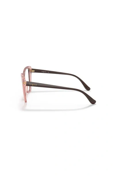 Vogue Eyewear 54mm Butterfly Optical Glasses In Pink