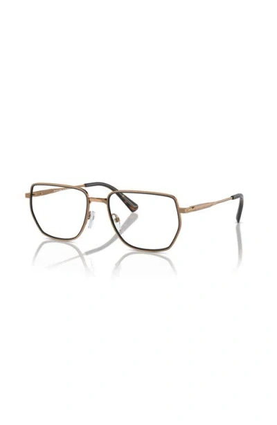 Michael Kors 56mm Irregular Optical Glasses In Gold