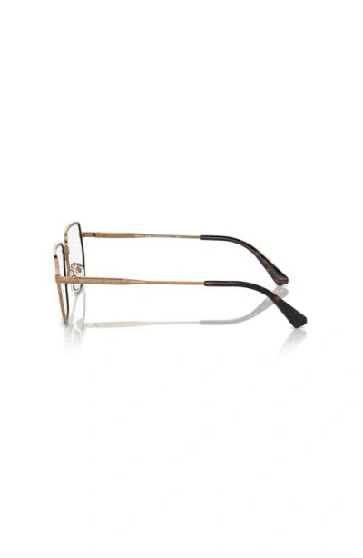 Michael Kors 56mm Irregular Optical Glasses In Gold