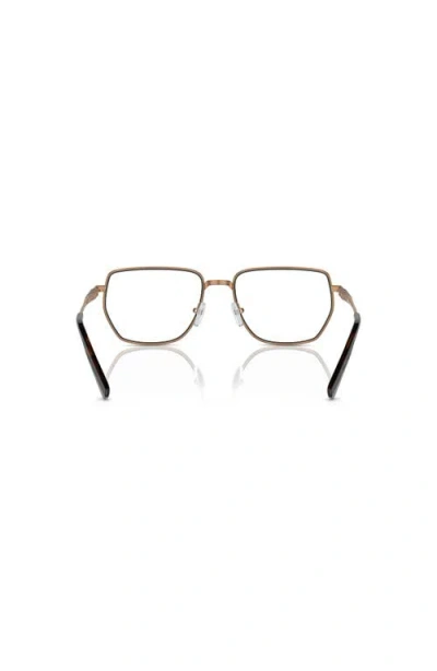 Michael Kors 56mm Irregular Optical Glasses In Gold