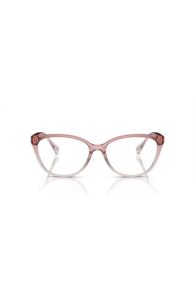 Ralph 53mm Cat Eye Optical Glasses In Brown
