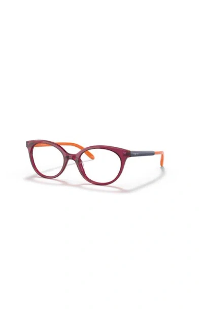 Vogue Eyewear 45mm Oval Optical Glasses In Burgundy