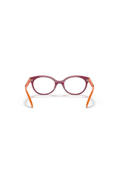 Vogue Eyewear 45mm Oval Optical Glasses In Burgundy
