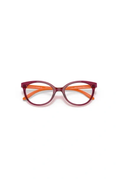 Vogue Eyewear 45mm Oval Optical Glasses In Burgundy