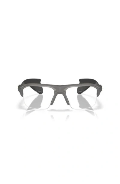 Oakley 62mm Rectangle Optical Glasses In Gray