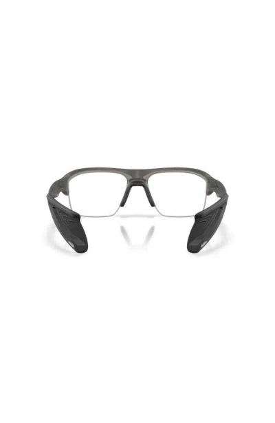 Oakley 62mm Rectangle Optical Glasses In Gray