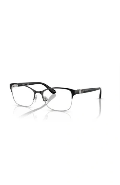 Vogue Eyewear 51mm Rectangle Optical Glasses In Brown