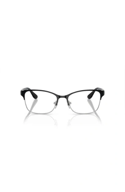 Vogue Eyewear 51mm Rectangle Optical Glasses In Brown