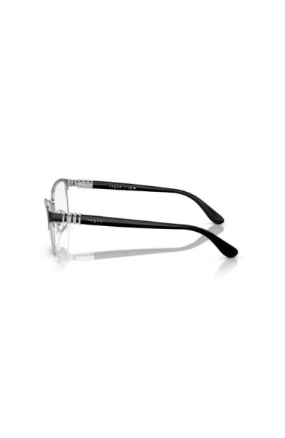 Vogue Eyewear 51mm Rectangle Optical Glasses In Brown