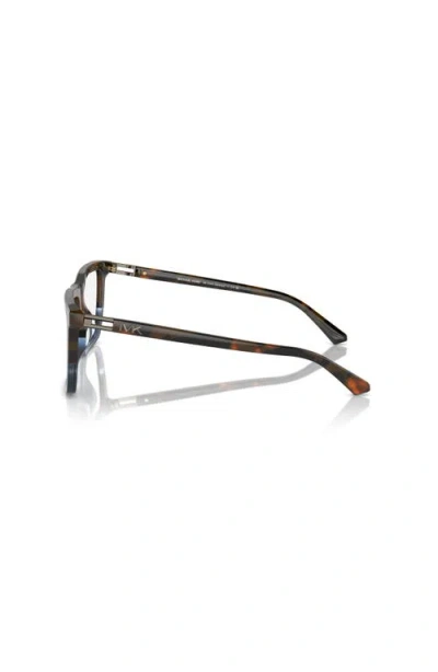 Michael Kors 55mm Rectangle Optical Glasses In Black