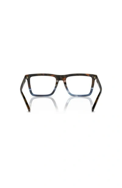 Michael Kors 55mm Rectangle Optical Glasses In Black