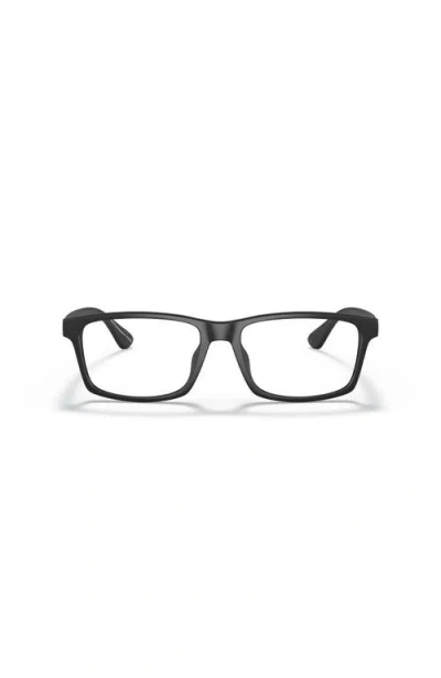 Armani Exchange 54mm Rectangle Optical Glasses In Black
