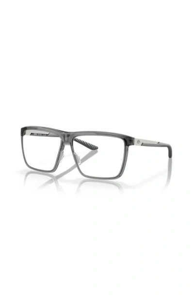Costa 55mm Rectangle Optical Glasses In Gray