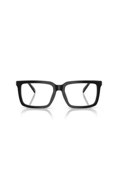 Michael Kors 57mm Square Optical Glasses In Black