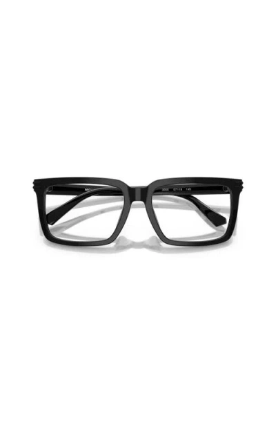 Michael Kors 57mm Square Optical Glasses In Black