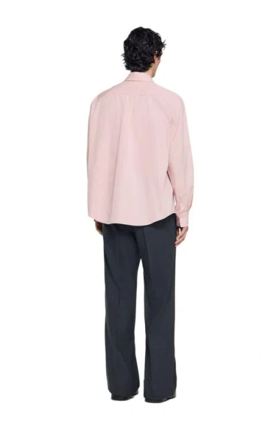 Sandro Striped Shirt In Pink