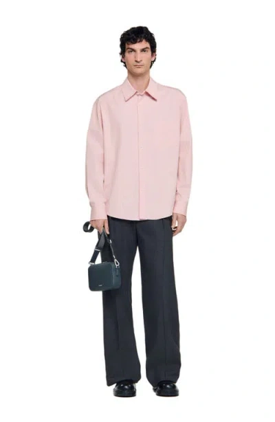 Sandro Striped Shirt In Pink